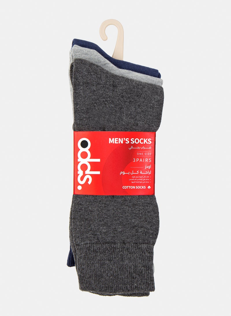 Odds Men's  Pack of 3 Classic Casual Socks - Image 5